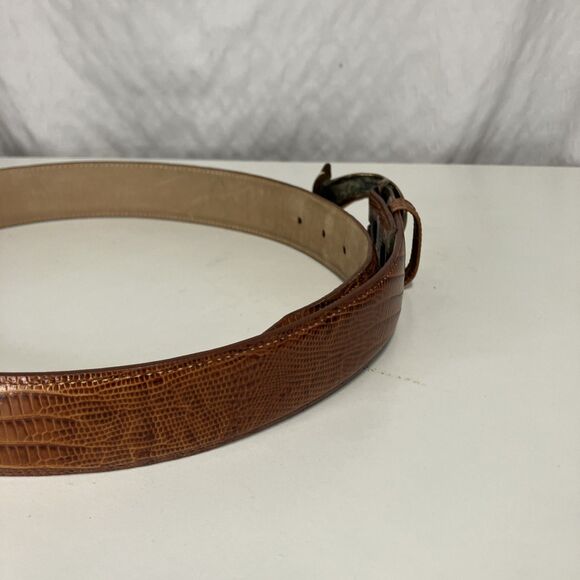 New Belt Master Genuine Leather Men’s Belt added Brass Dolphin Closing Piece 31 - Picture 4 of 16
